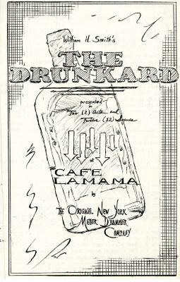 Program for "The Drunkard" (1964) (front)