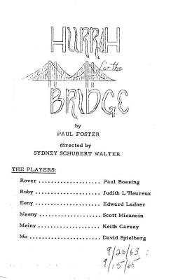 Program: "Hurrah for the Bridge"