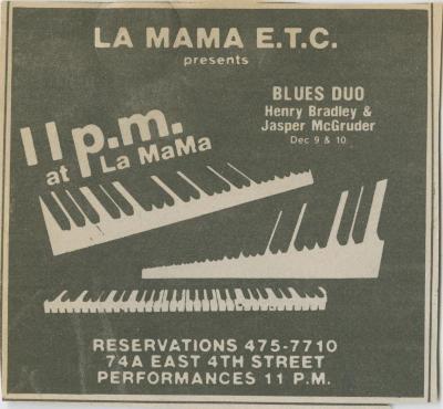 Promotional Materials: Blues Duo (1983)