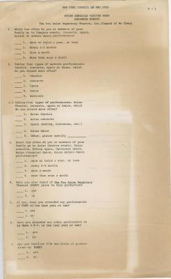 Organizational Records: Pan Asian Repertory Theatre (1978-1983)