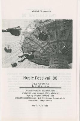 Program: "Music Festival '88" (1988)