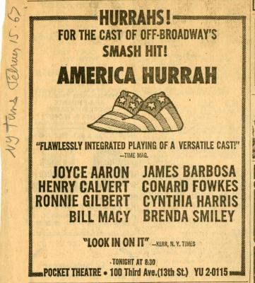 Reviews and Listings: "America Hurrah" (Off Broadway)