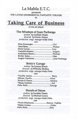 Show File: "Taking Care of Business" (1996)