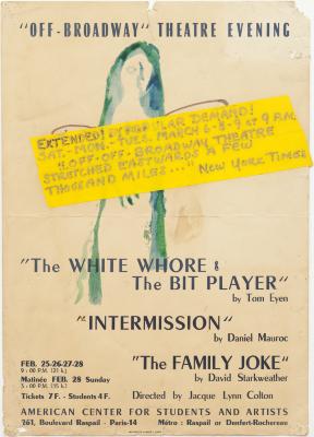 Poster: "Off-Broadway Theatre Evening in Paris" (1965)