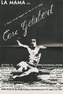 Promotional Materials: "Cesc Gelabert" (1979) (Poster)