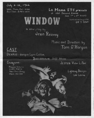 Flyer for "Window"
