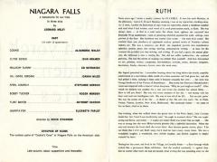 Program for "Niagara Falls" (1967)